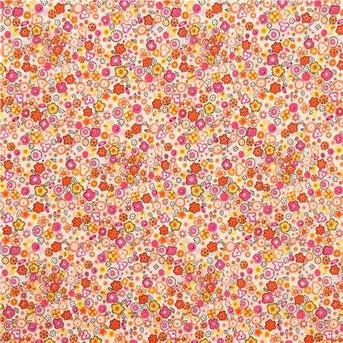 white Alexander Henry little flower fabric from the USA 2