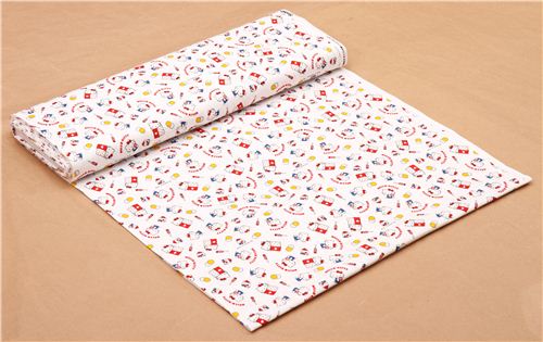 white Hello Kitty sweet food oxford fabric 3