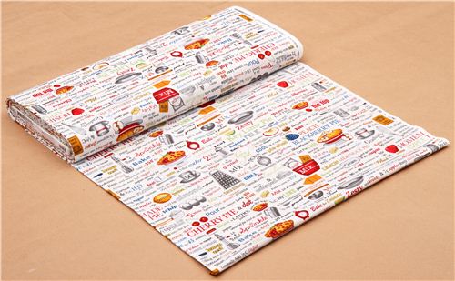 white Kiss the Cook fabric Robert Kaufman cake recipe 3