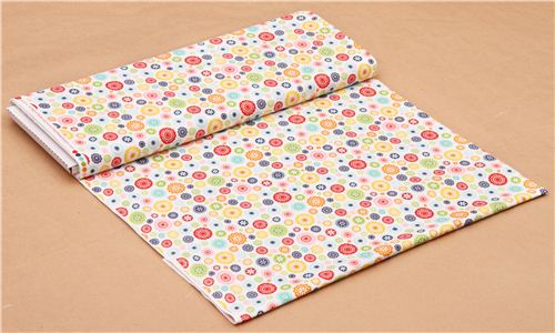 white Lazy Floral Riley Blake flower fabric Lazy Day 4