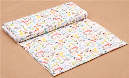 white Michael Miller cat fabric Cat & Kaboodle 3