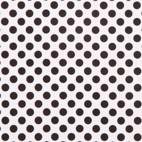 white Michael Miller fabric Ta Dot with black dots 3