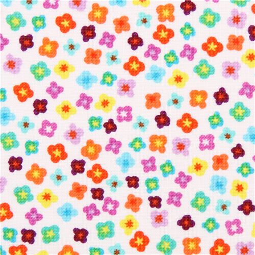 white Mini Ditsy Floral flower fabric by Timeless Treasures by Timeless ...