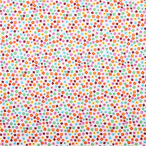 white Mini Ditsy Floral flower fabric by Timeless Treasures Fabric by ...