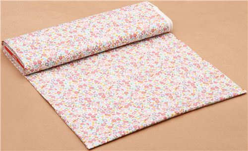 white My Melody bunny rose garden Sanrio oxford fabric from Japan 3