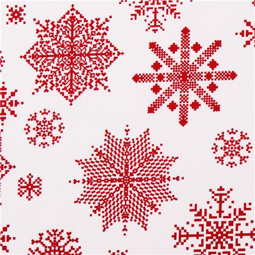 white Norwegian snow Christmas fabric Winter Essentials II 1