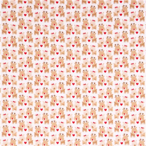 white Riley Blake Xmas flannel fabric Home for the Holidays 2