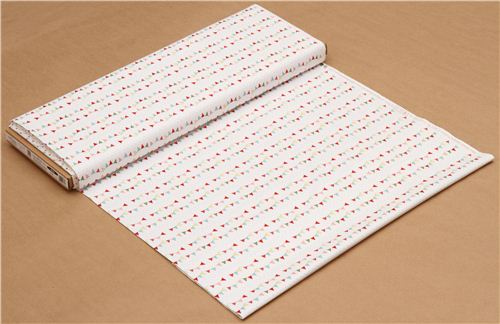white Riley Blake fabric with colourful bunting USA 3