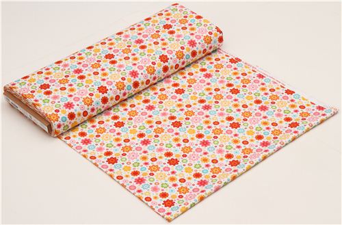 white Riley Blake flower fabric from the USA 3