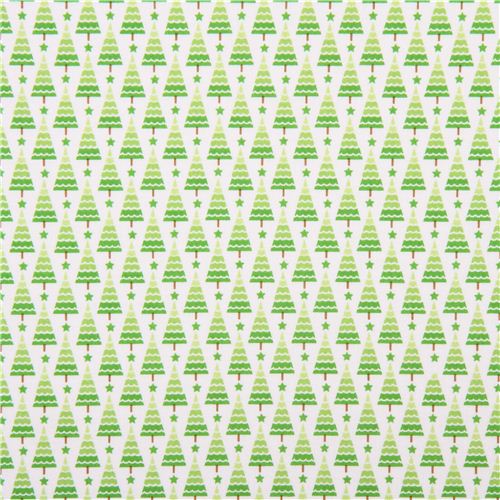 white Riley Blake tree Xmas fabric Home for the Holidays 2