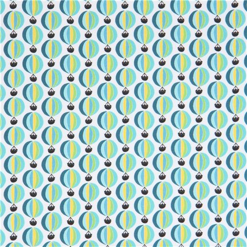 white Robert Kaufman fabric hot air balloon Suzys Minis 3