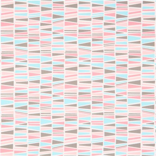 white Robert Kaufman flannel fabric graphical mosaic print 2