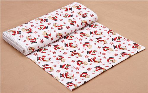 white Santa Claus snowflake ice crystals tissu de Nol Henry Glass 3