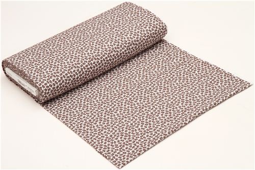white animal flannel fabric brown elephants Michael Miller 3