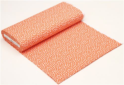 wei�er Tier Flanellstoff orangene Elefanten Michael Miller  3