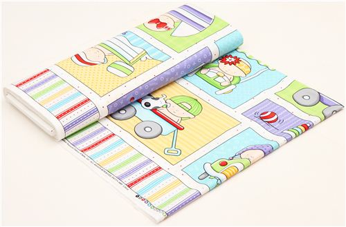 white baby toddler panel fabric Timeless Treasures USA 4