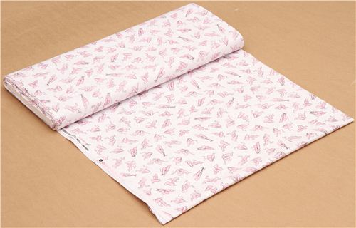 white ballerina shoes fabric with glitter Timeless Treasures 3