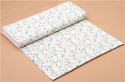 white bear bee animal fabric Camelot Theodore and Izzy 3