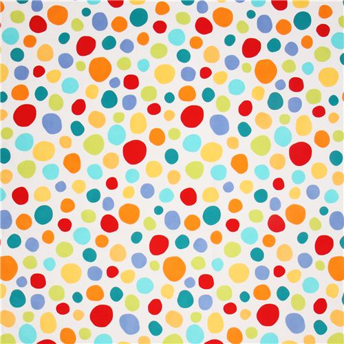 white big spots Michael Miller fabric from the USA - modeS4u