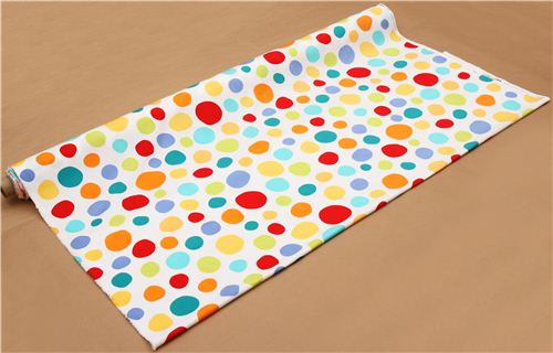 white big spots Michael Miller fabric from the USA 3