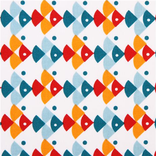 white birch fish animal organic fabric Angel Fish 1