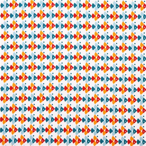 white birch fish animal organic fabric Angel Fish 2