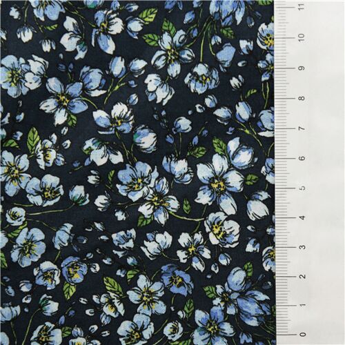 Light Cobalt Blue Mini Flowers Fusions By Robert Kaufman 35” 