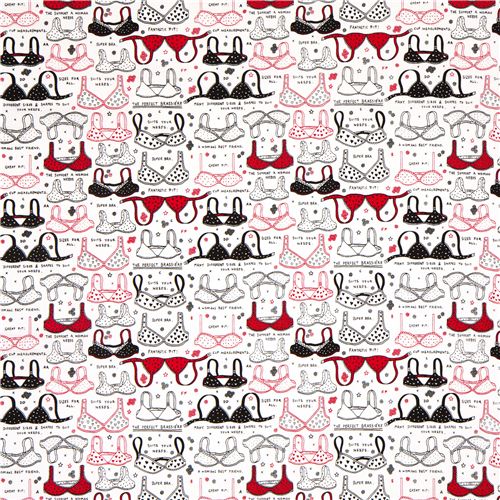 white bra designer fabric with funny underwear USA 2
