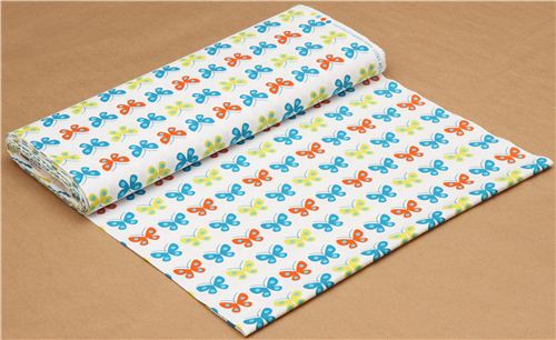 white butterfly fabric par Robert Kaufman from the USA 3