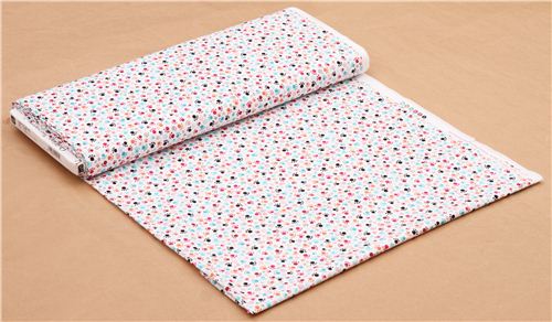 white cat paw print fabric by Quilting Treasures 3
