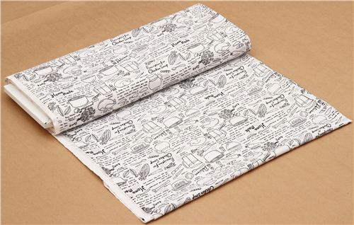 white chicken soup recipe fabric by Timeless Treasures 3