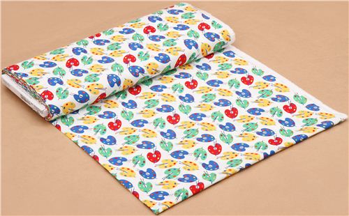 white color palettes paint artist fabric by Michael Miller  4