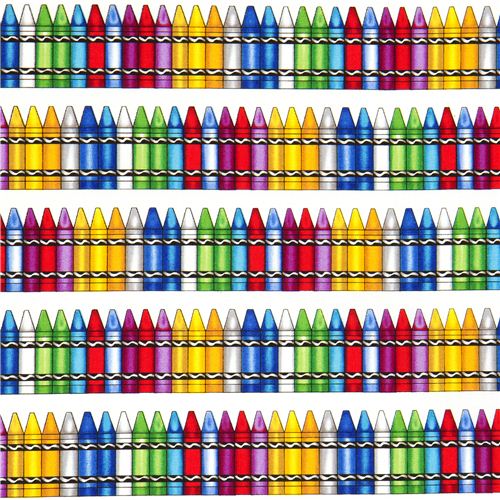 white crayons fabric by Timeless Treasures from the USA Fabric by Timeless  Treasures - modeS4u