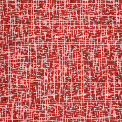 white diagonal lines on orange by Robert Kaufman cotton fabric - modeS4u