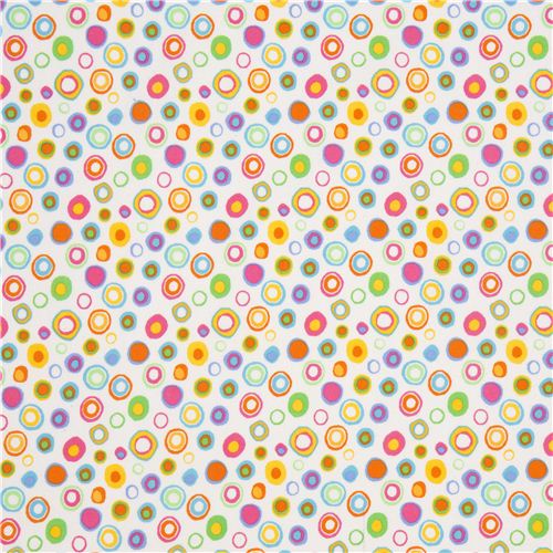 white dots and circles flannel fabric Timeless Treasures USA 2
