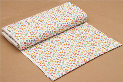 white dots and circles flannel fabric Timeless Treasures USA 3