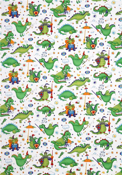 white dragon fabric Magical Dragons by Northcott Studio 2