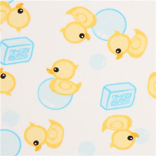 white duck soap bubble animal fabric Just Ducky from the USA - Animal ...