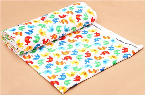 white elephant minky fabric fleece plush Timeless Treasures 3