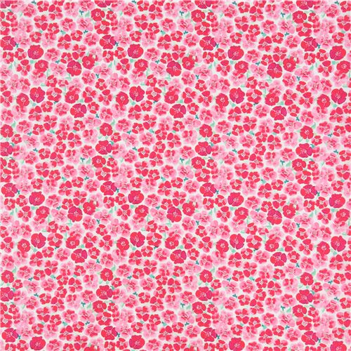 white fabric by Art Gallery Fabrics with pink flowers - modeS4u