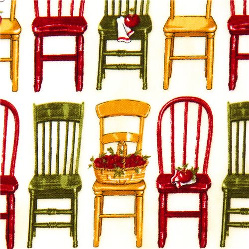 white fabric with chairs Realizzato da Robert Kaufman 1