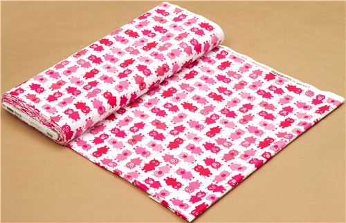 white fabric with plaid piggies Realizzato da Robert Kaufman 3