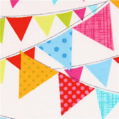 white flag fabric by Timeless Treasures bunting 1