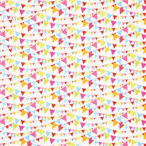white flag fabric by Timeless Treasures bunting 2
