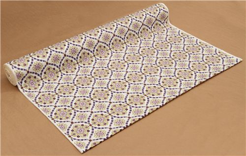wei�er Blumenmuster Oxford Stoff von Kokka 3