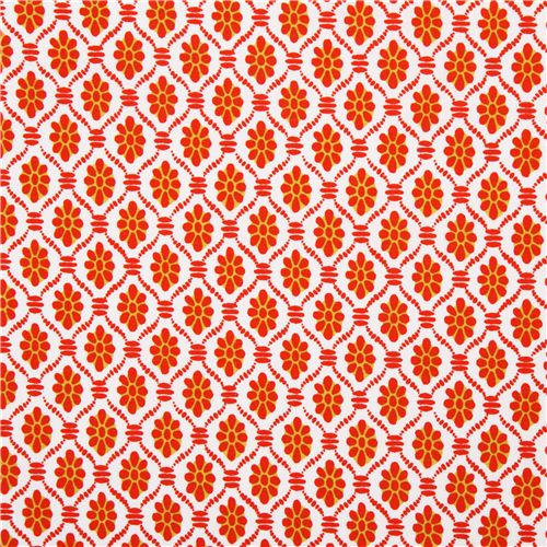 wei�er Blumen Stoff mit Muster clementine Michael Miller 2