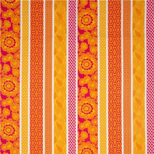 white flower stripes fabric by Timeless Treasures USA 2