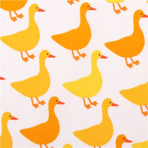 white goose duck fabric Urban Zoologie by Robert Kaufman USA Fabric by ...