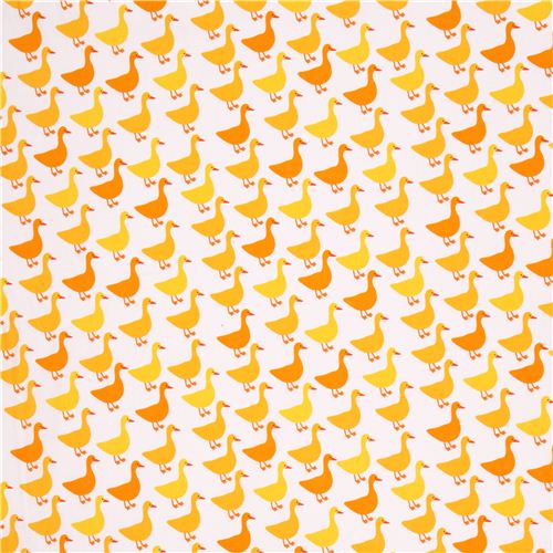 white goose duck fabric Urban Zoologie by Robert Kaufman USA 4