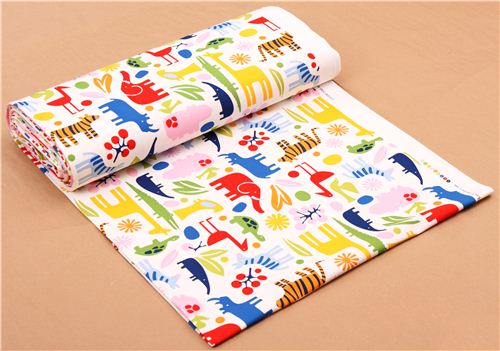 white heavy oxford tissu srie animaux Alexander Henry Home Decor 4